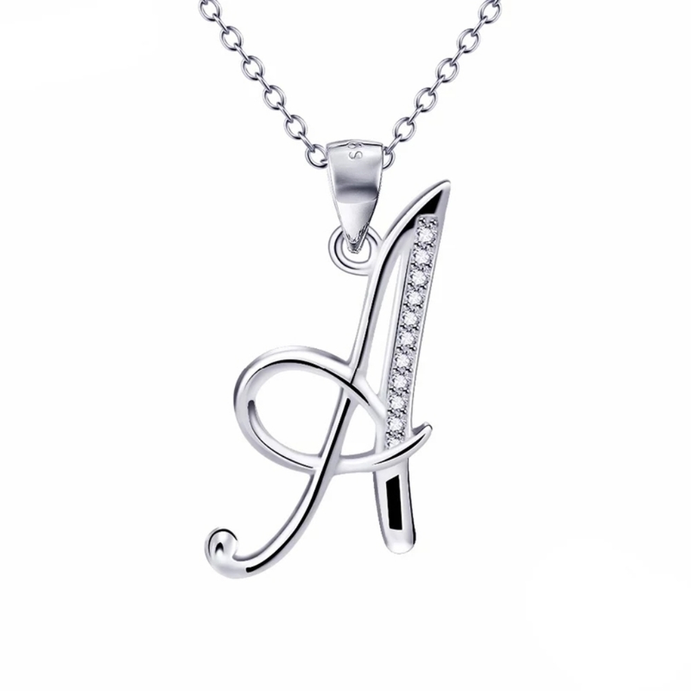 Sterling Silver -  initial Letter Pendant… - Picture 6 of 8